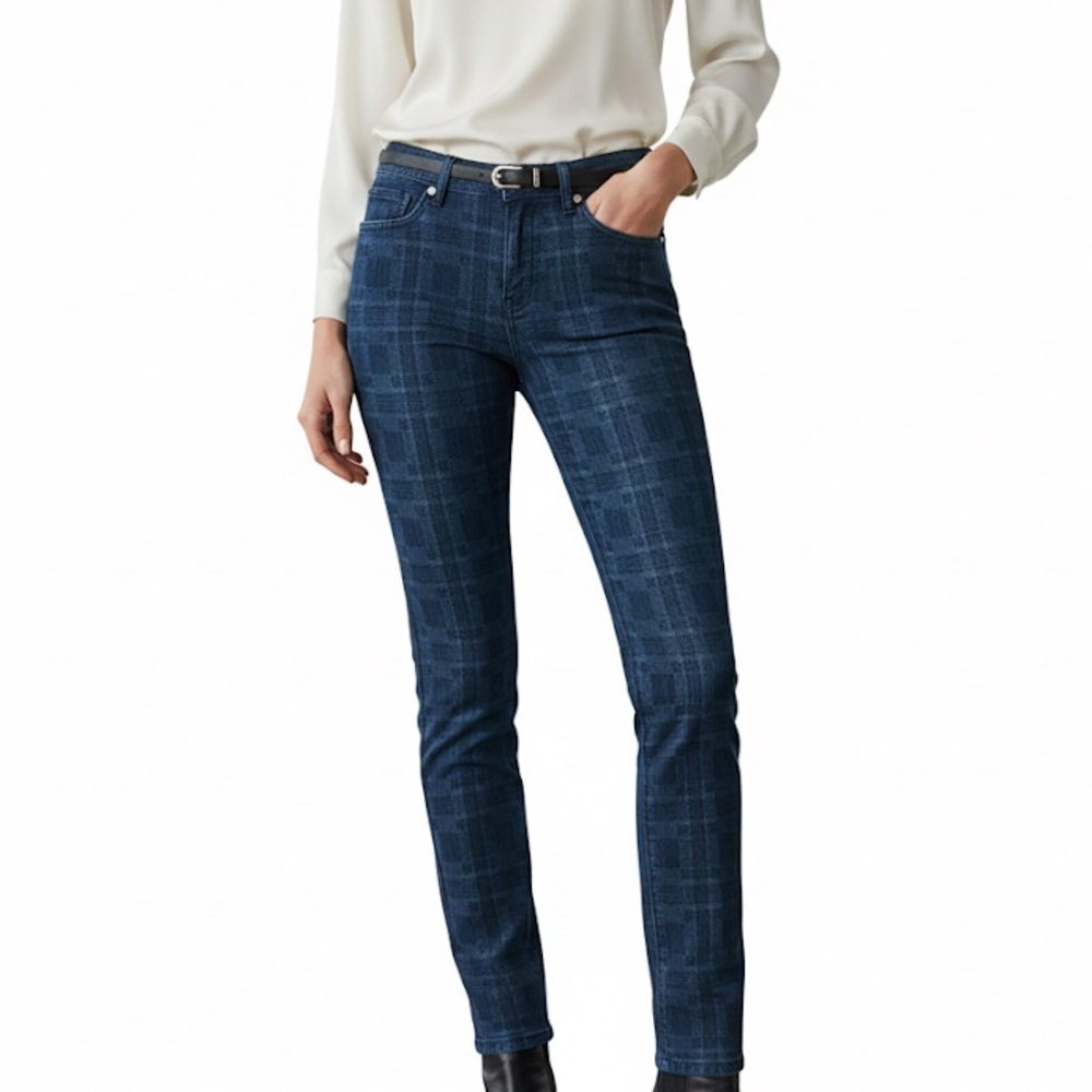 Dl1961 Florence Instasculpt Davenport Plaid Jeans